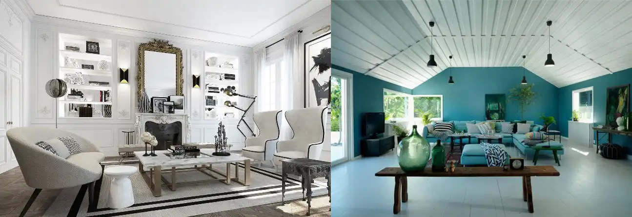 Decoración - Vintage renovado y Azul Nordico